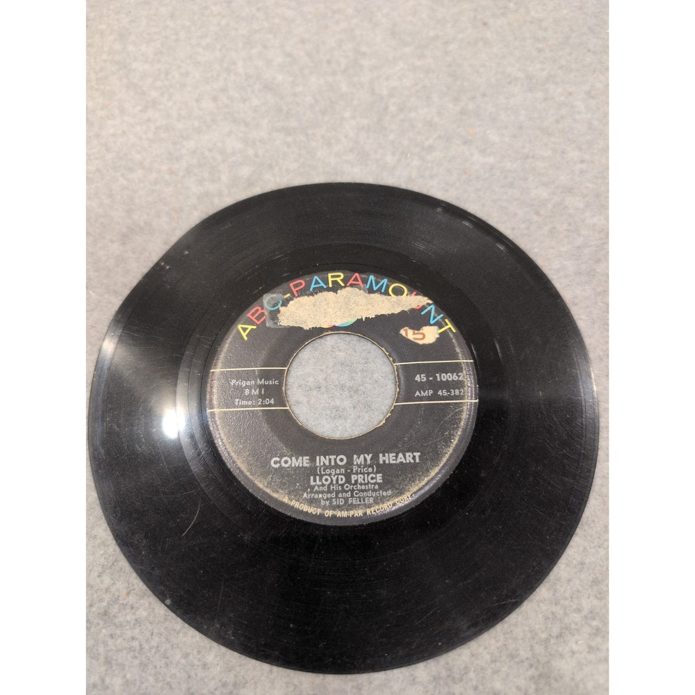 Lloyd Price Wont'cha Come Home ABC-Paramount 45-10062 Vinyl 45 - Picture 2 of 3